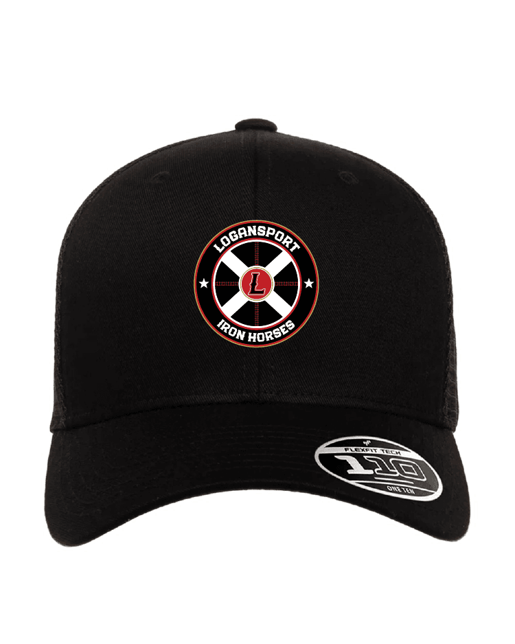 Logansport Iron Horses Black hat front