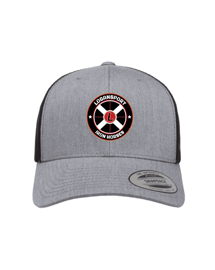 Logansport Iron Horses Heather Black hat front