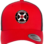 Logansport Iron Horses Red Black hat front
