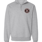 Logansport Iron Horses Half Zip Fleece Sweatshirt Athletic Heather