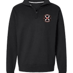 Logansport Iron Horses Half Zip Fleece Sweatshirt Black