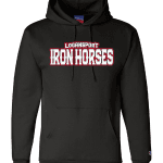 Logansport Iron Horses Champion Hoodie black front